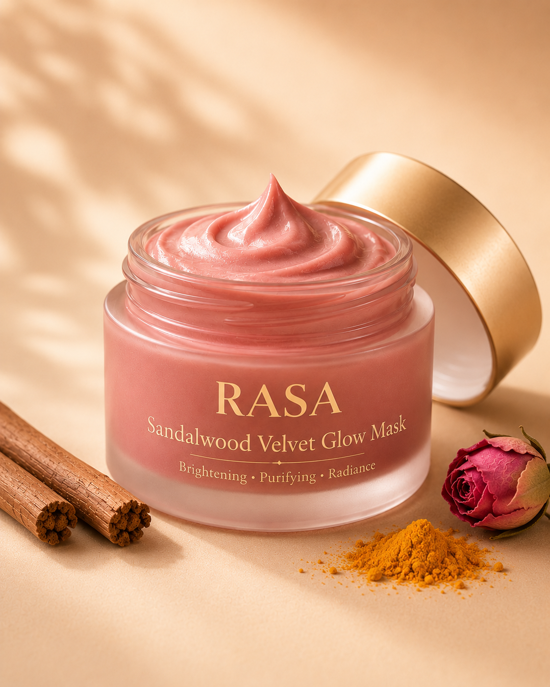 Sandalwood Velvet Glow Mask — Glow-boosting resurfacing mask